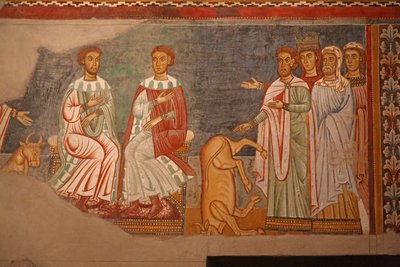 Scene from the Life of Emperor Constantine and St Sylvester by Unknown